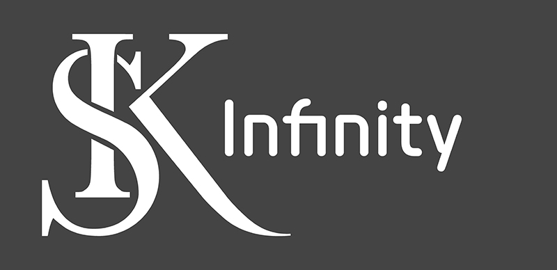 Forfait-Infinity-logo Forfait infinity logo Skinela blanc sur fond noir et mot infinity en blanc